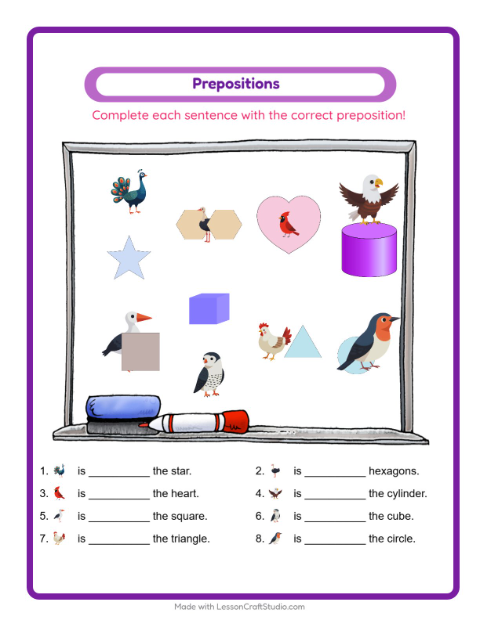 Preview of Grid Match worksheet featuring Forest Creatures for kindergarten