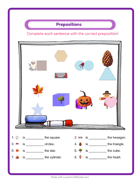 Preview of Picture Trail worksheet featuring Around the House for kindergarten