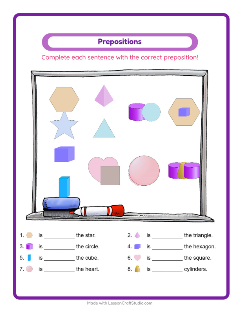 Preview of Missing Pieces worksheet featuring Forest Creatures for kindergarten