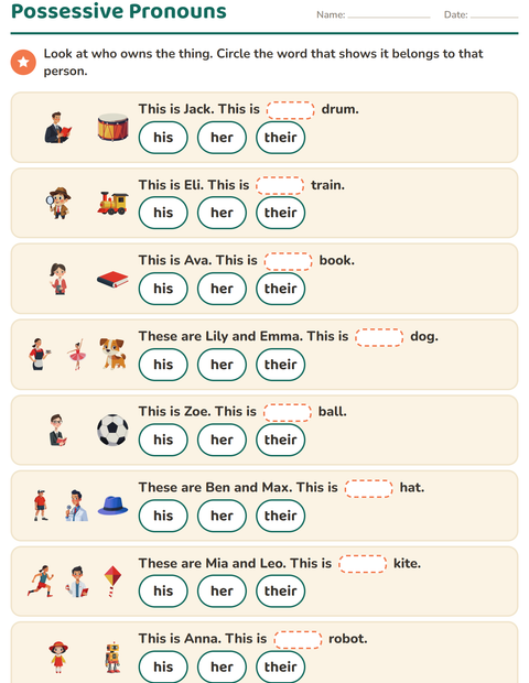 Possessive Pronouns