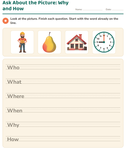 Preview of Ask About the Picture: Why and How