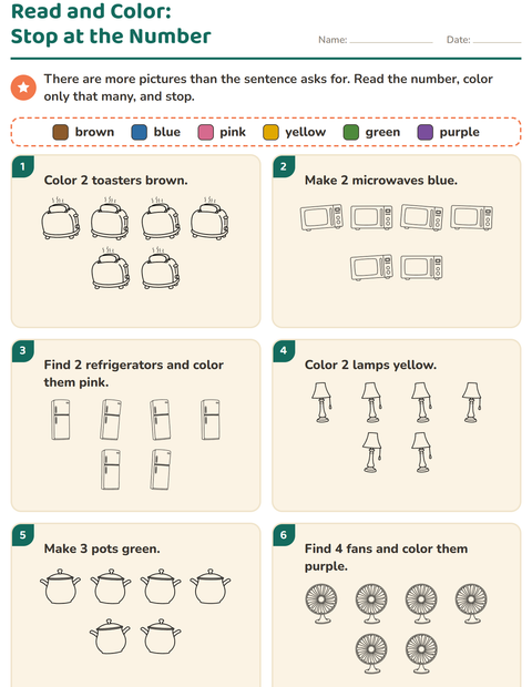 Preview of Read and Color worksheet featuring Home BW for grade 1