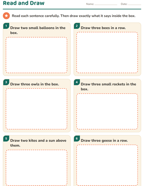 Preview of Read and Do worksheet featuring Things That Fly for grade 1