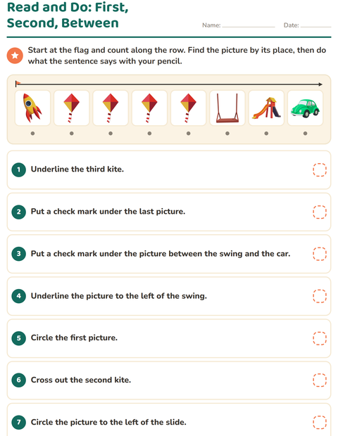 Preview of Read and Do worksheet featuring Toys for grade 1