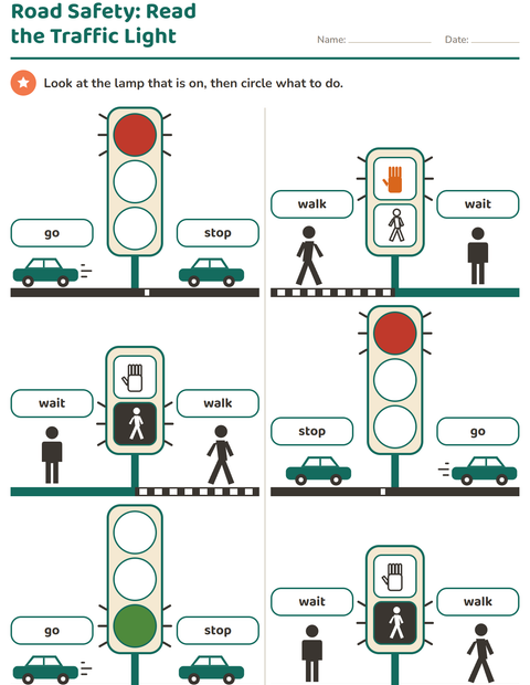 Road Safety: Read the Traffic Light