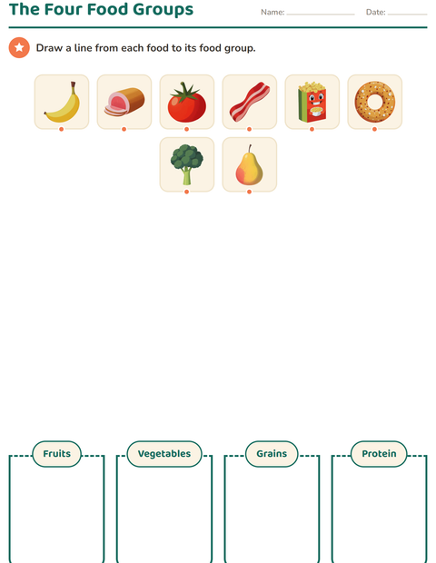 Preview of Science Sorting worksheet for grade 1