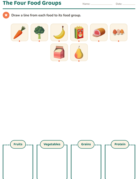 Preview of Science Sorting worksheet for grade 1