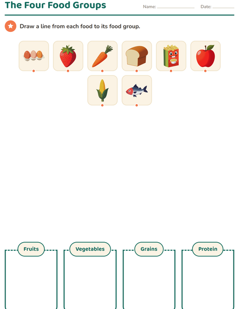 Preview of Science Sorting worksheet for grade 1