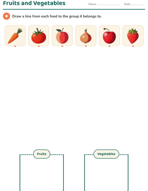 Preview of Science Sorting worksheet for kindergarten