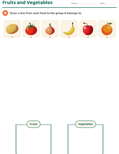 Preview of Science Sorting worksheet for kindergarten