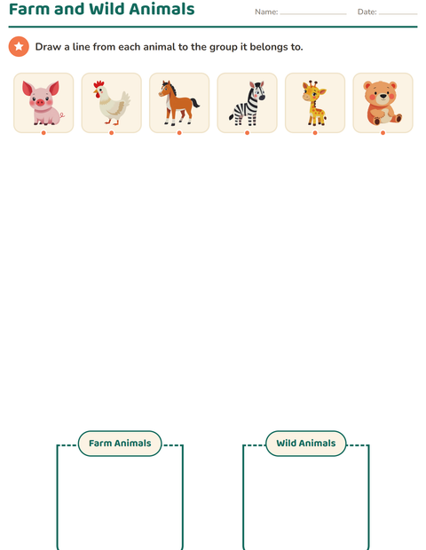 Preview of Science Sorting worksheet for kindergarten