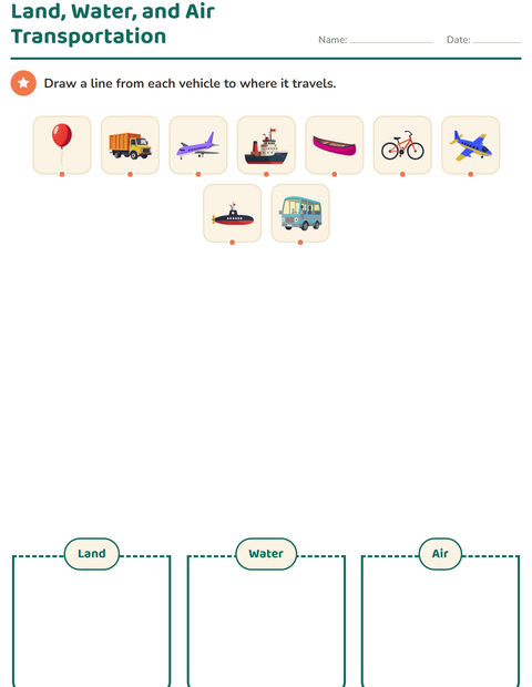 Preview of Science Sorting worksheet for kindergarten