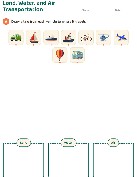Preview of Science Sorting worksheet for kindergarten
