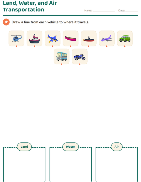 Preview of Science Sorting worksheet for kindergarten