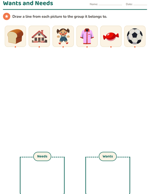 Preview of Science Sorting worksheet for kindergarten