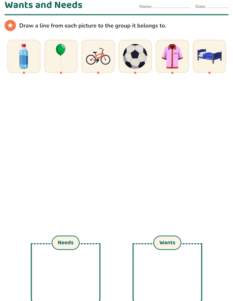 Preview of Science Sorting worksheet for kindergarten