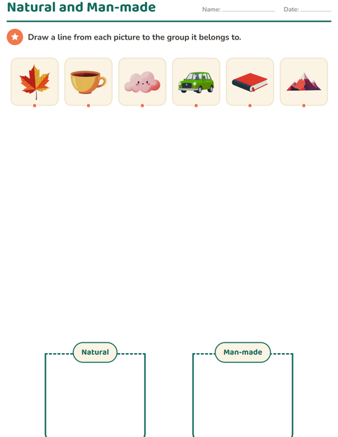 Preview of Science Sorting worksheet for kindergarten