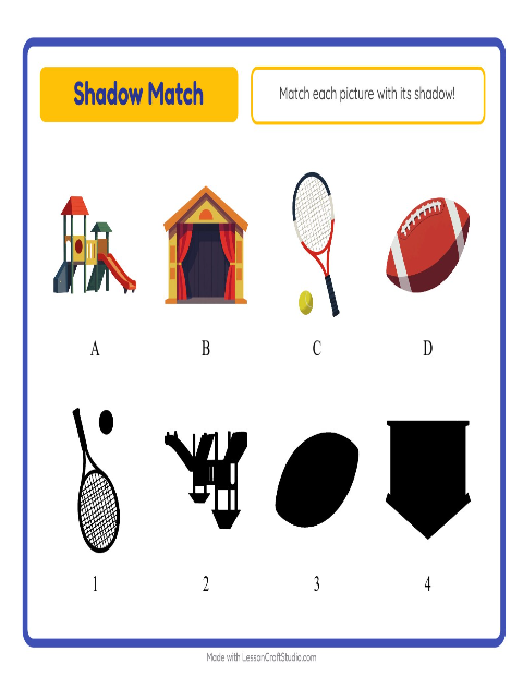 Preview of Picture Trail worksheet featuring Around the House for kindergarten