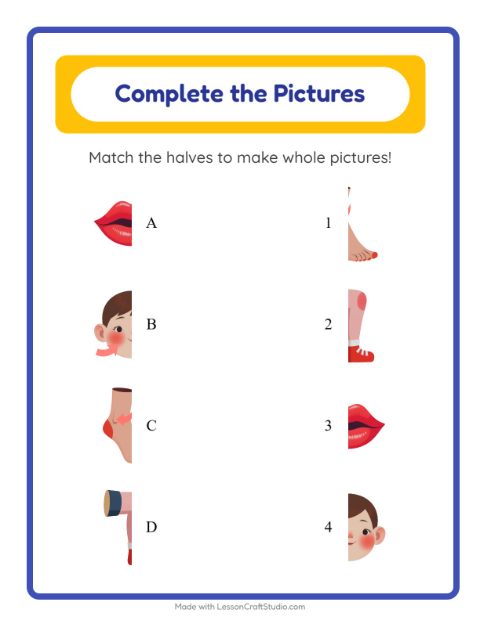 Preview of Grid Match worksheet featuring Animals for kindergarten