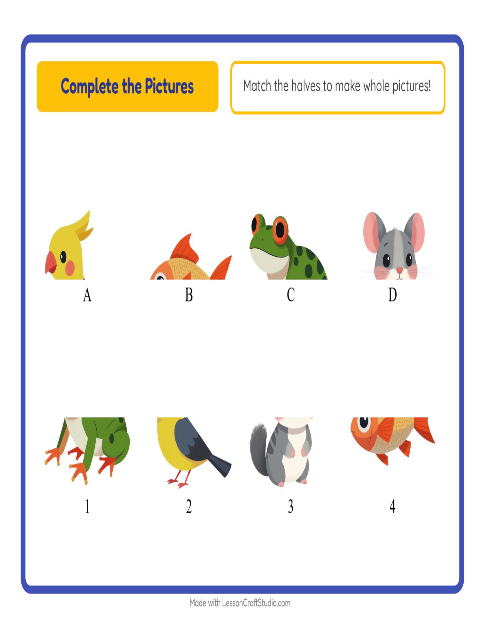 Preview of Missing Pieces worksheet featuring Breakfast for kindergarten