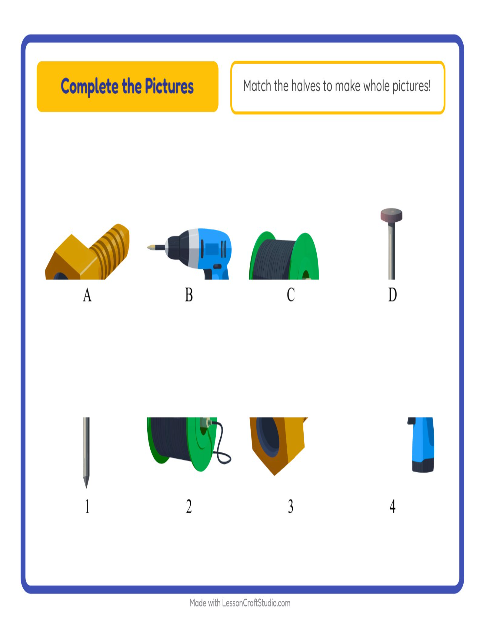 Preview of Picture Sudoku worksheet featuring Kitchen Tools for kindergarten