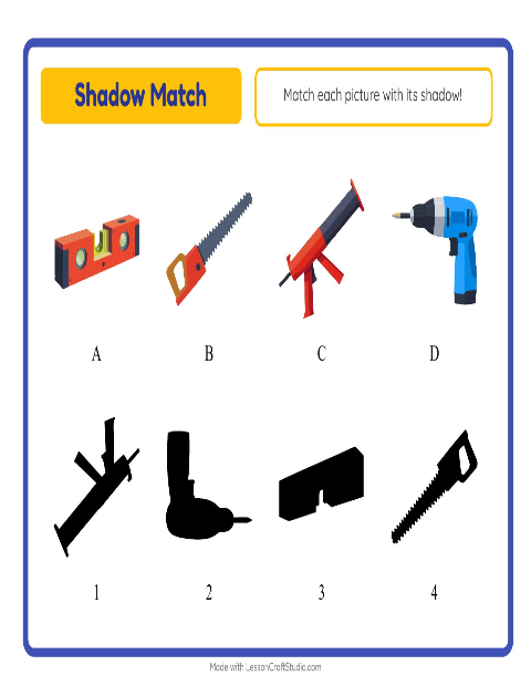 Preview of Matching worksheet featuring Hospital for kindergarten
