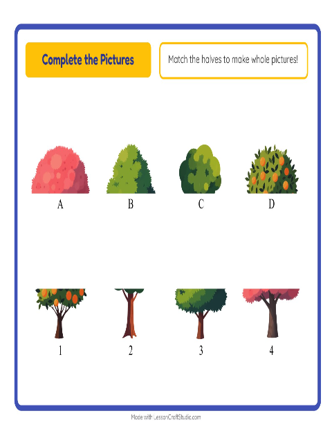 Preview of Picture Trail worksheet featuring Birds 2 for kindergarten
