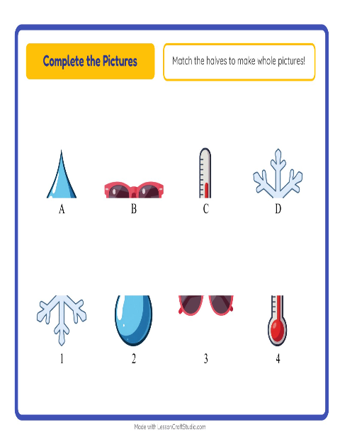 Preview of Shadow Match worksheet featuring Weather for kindergarten