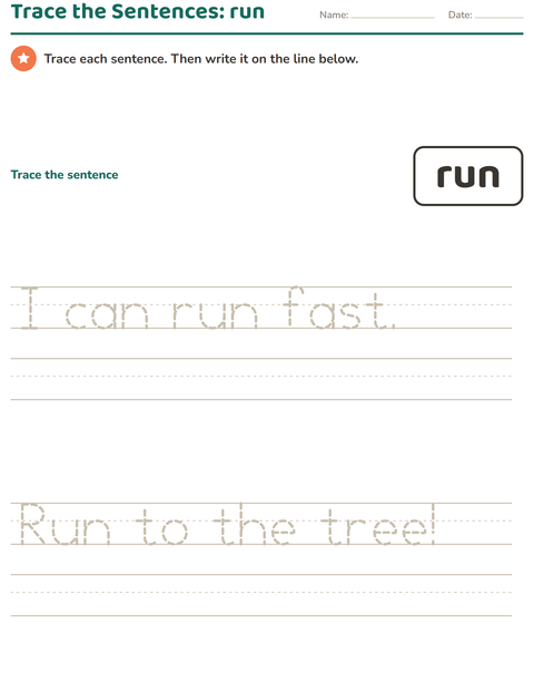 Preview of Sight Words worksheet for kindergarten