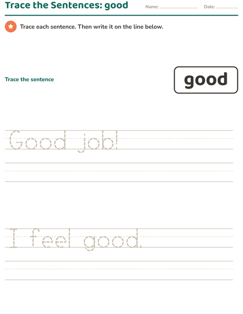 Preview of Sight Words worksheet for kindergarten