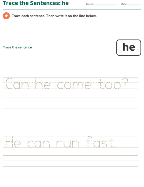 Preview of Sight Words worksheet for kindergarten