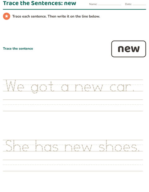 Preview of Sight Words worksheet for kindergarten