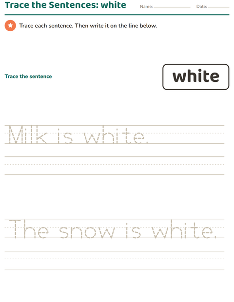 Preview of Sight Words worksheet for kindergarten
