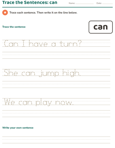 Preview of Sight Words worksheet for kindergarten