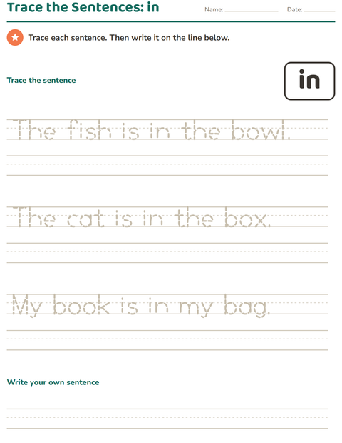 Preview of Sight Words worksheet for kindergarten