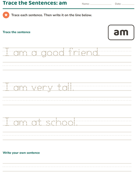 Preview of Sight Words worksheet for kindergarten