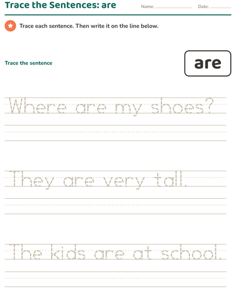 Preview of Sight Words worksheet for kindergarten