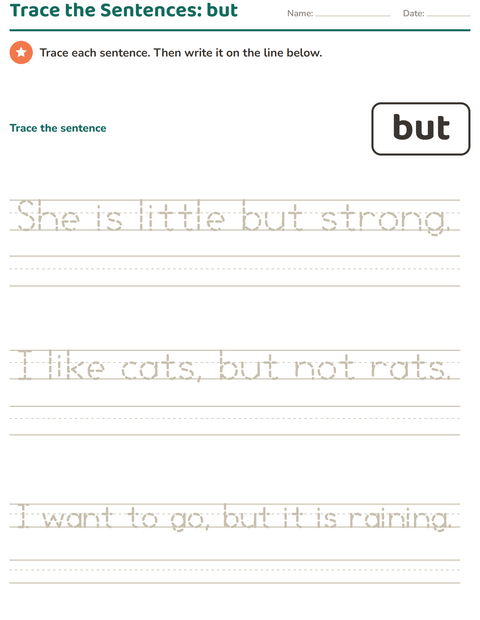 Preview of Sight Words worksheet for kindergarten
