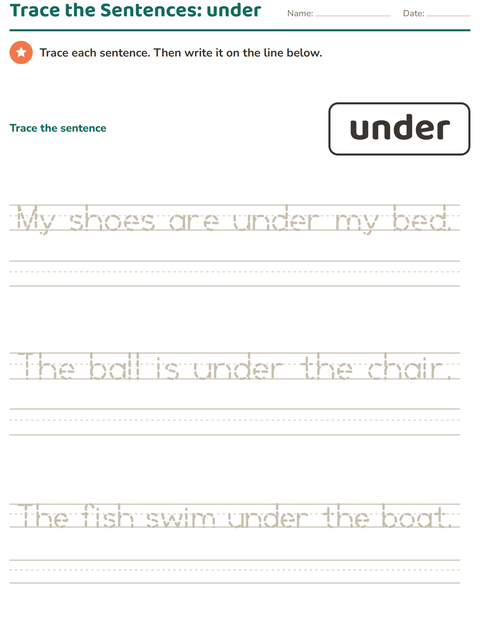Preview of Sight Words worksheet for kindergarten