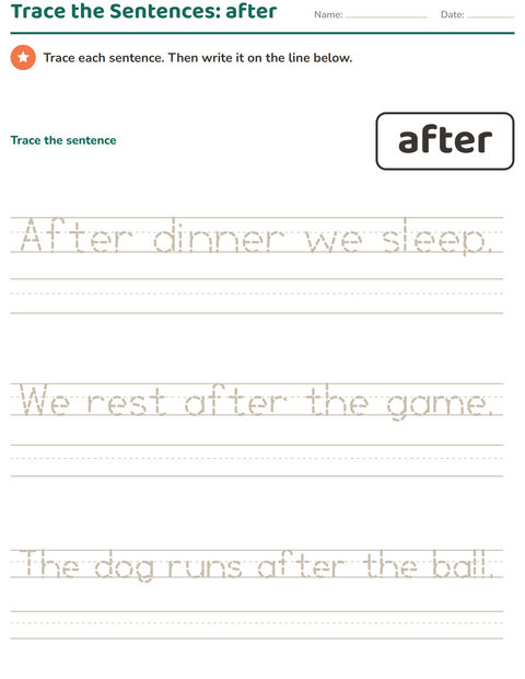 Preview of Sight Words worksheet for kindergarten