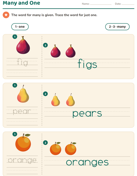 Many and One — Fruits