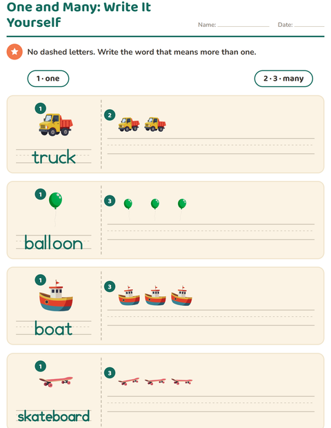 One and Many: Write the Plural Without a Model