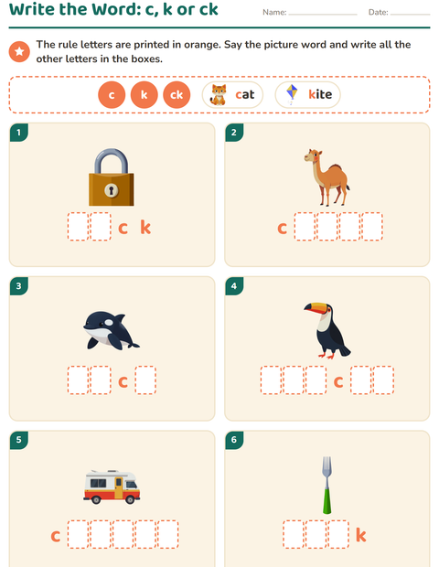 Preview of Spelling Rules worksheet for grade 2