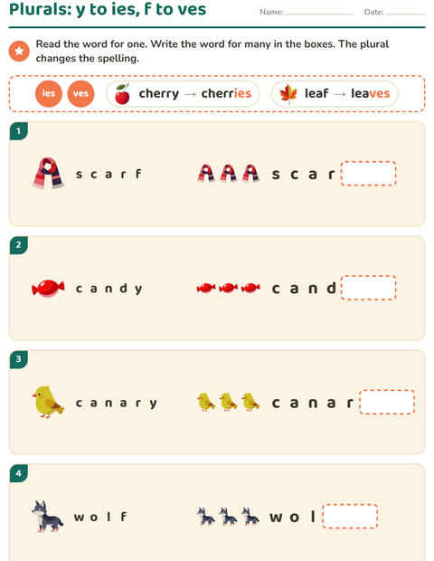 Preview of Spelling Rules worksheet for grade 2