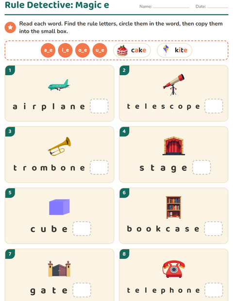 Preview of Spelling Rules worksheet for grade 2