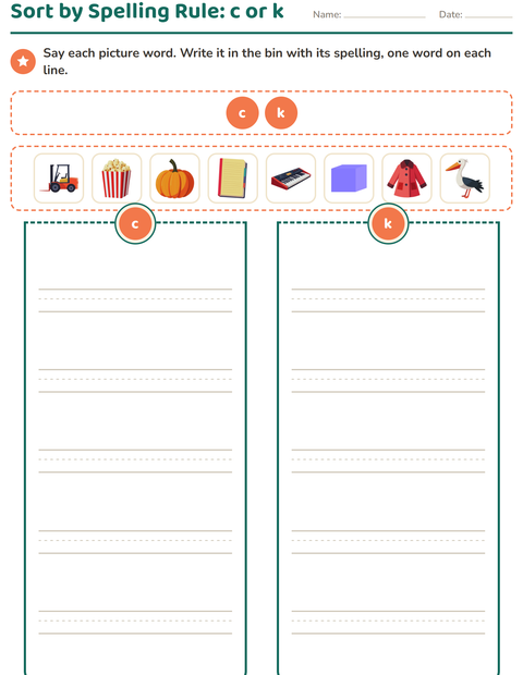 Preview of Spelling Rules worksheet for grade 2