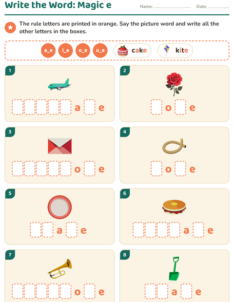 Preview of Spelling Rules worksheet for grade 2