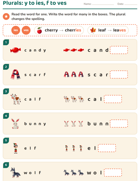 Preview of Spelling Rules worksheet for grade 2