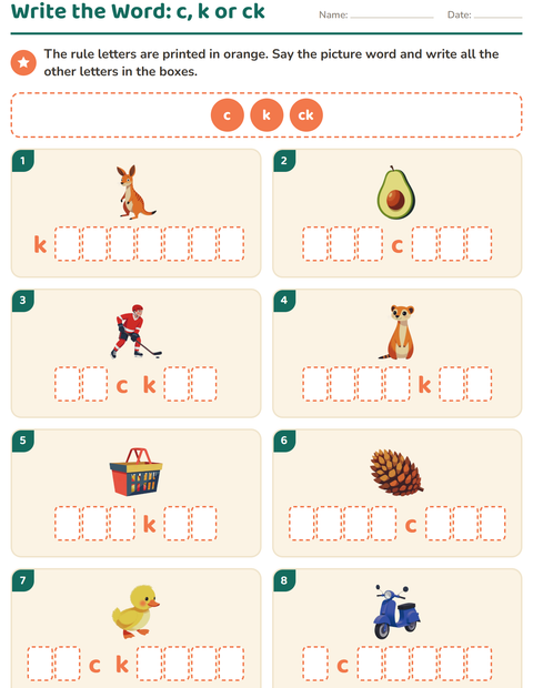 Preview of Spelling Rules worksheet for grade 2