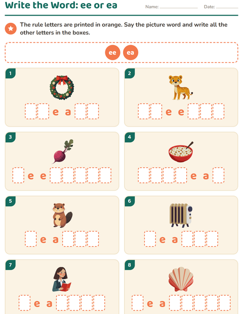 Preview of Spelling Rules worksheet for grade 2